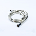Bathroom Anti-Kink Replacement Smooth Silver Shower Stainless Steel Hose with Brass Coupler 1.2m